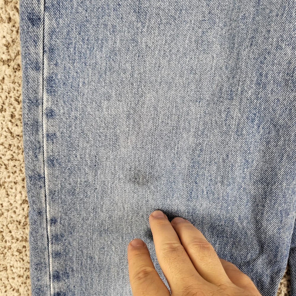 Levi's 550 Relaxed Fit‎ Jeans Mens W32 L30 Light Wash Denim Blue Distressed - Picture 5 of 12